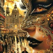 Схема вышивки «Мы все носим маски...»