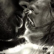 Схема вышивки «страстный поцелуй»