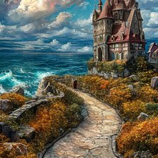 Схема вышивки «пейзаж»