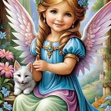 Схема вышивки «Ангел»