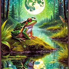 Схема вышивки «Лягушка»