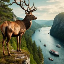 Схема вышивки «пейзаж»