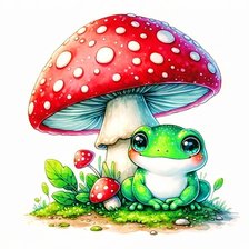 Схема вышивки «Лягушка»