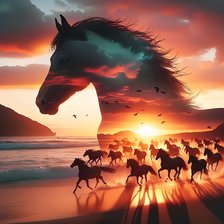 Схема вышивки «Закат»