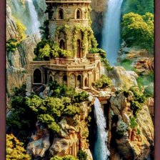 Схема вышивки «Горы»