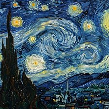 Схема вышивки «Звёздная ночь»