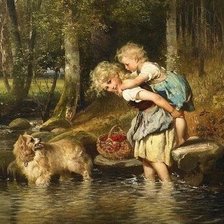 Схема вышивки «переправа»