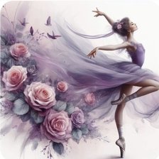 Схема вышивки «Múa»