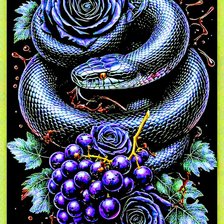 Схема вышивки «Змея»