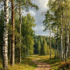 Схема вышивки «пейзаж»