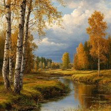 Схема вышивки «пейзаж»