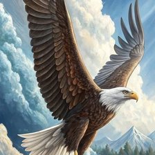 Схема вышивки «Орел»