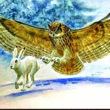 Схема вышивки «Сова»