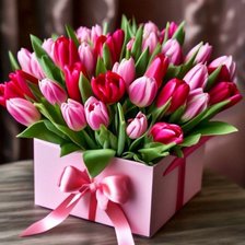 Схема вышивки «Тюльпаны»