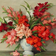 Схема вышивки «Гладиолусы»