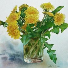 Схема вышивки «Одуванчики»