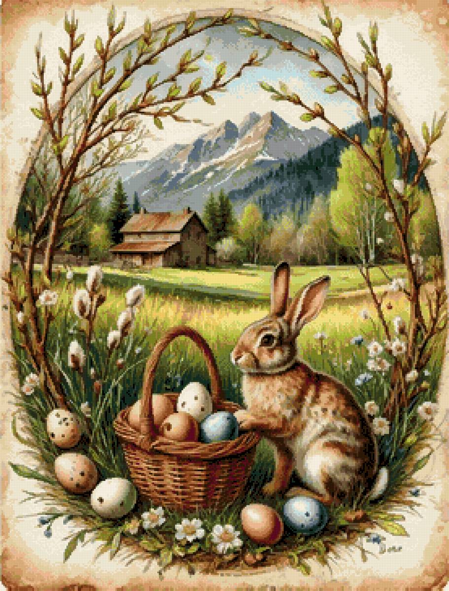 пасхальный зайчик - предпросмотр