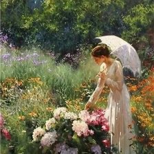 Схема вышивки «Прогулка»