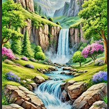 Схема вышивки «живопись»