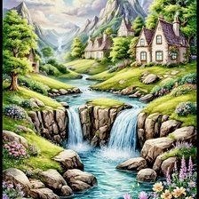 Схема вышивки «живопись»