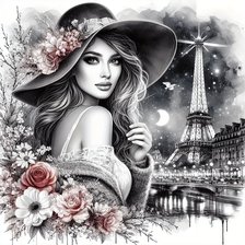 Схема вышивки «весна в Париже»