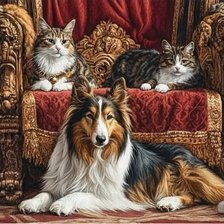 Схема вышивки «дружная семейка»