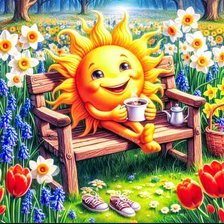 Схема вышивки «Лавочка»