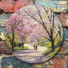 Схема вышивки «Сакура»