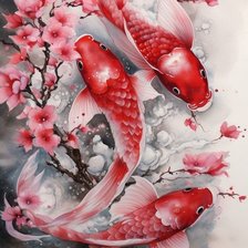 Схема вышивки «Рыбки»