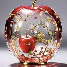 Схема вышивки «Волшебное яблоко 2»