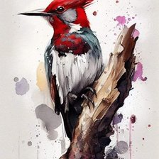 Схема вышивки «Птичка»