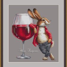 Схема вышивки «ушастый сомелье»