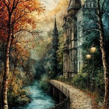 Схема вышивки «Старая Англия»