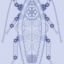 Схема вышивки «механический таракан»