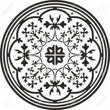 Схема вышивки «средневековый орнамент»
