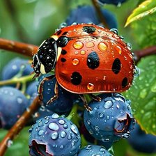 Схема вышивки «Божья коровка»