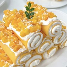 Схема вышивки «Пирожное с абрикосами»