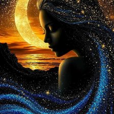 Схема вышивки «Ночь»