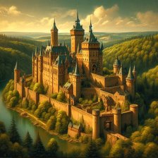 Схема вышивки «Река»