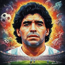 Схема вышивки «Maradona»
