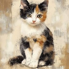 Схема вышивки «Котёнок»