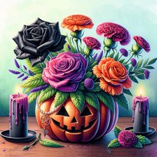 Схема вышивки «цветы»