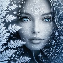 Схема вышивки «Девушка»