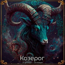 Схема вышивки «Козерог. Зодиак.»