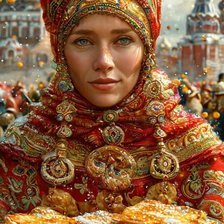 Схема вышивки «масленица»