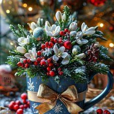 Схема вышивки «подснежники»