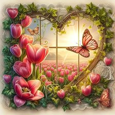 Схема вышивки «весеннее настроение»