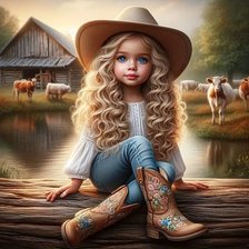 Схема вышивки «современная пастушка»