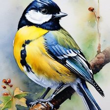 Схема вышивки «Синичка»