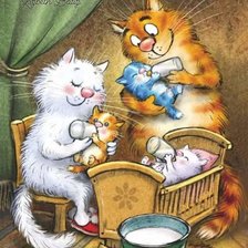 Схема вышивки «Gatos»